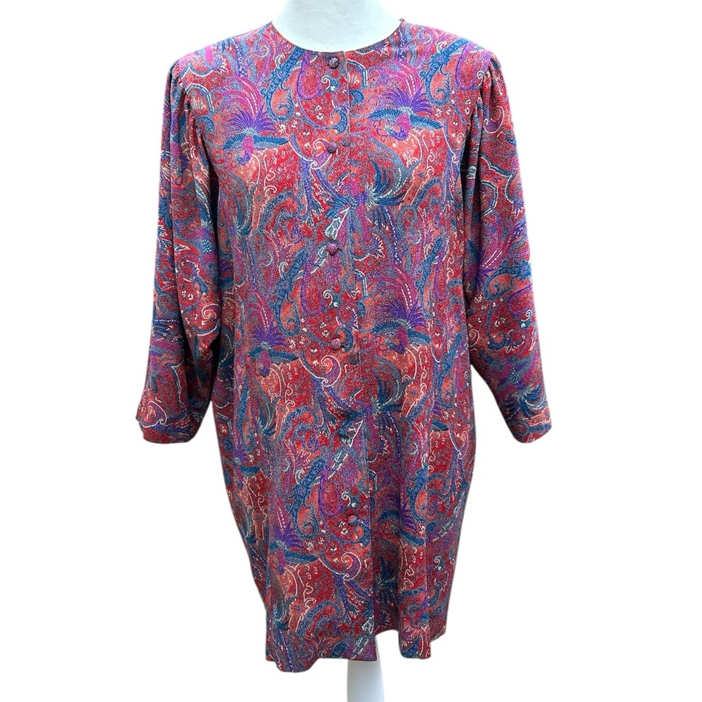 Hitoshi Tamura Japanese Tunic Top Colorful Dolman Sleeves